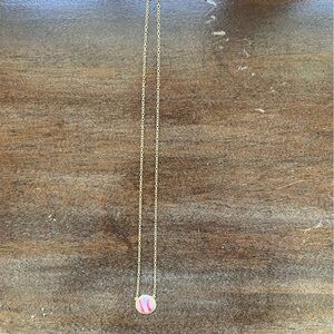 Gold Tone Baseball Pendant Necklace - Women Jewelry